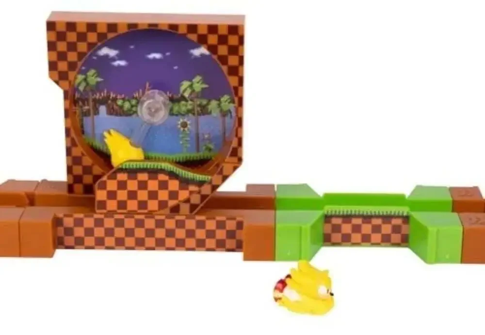 Jakks Pacific Sonic the Hedgehog Go-Go Racers Super Sonic Deluxe Playset‎